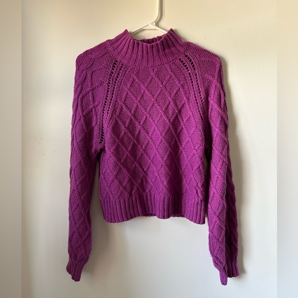 American Eagle ‎ Purple Knit Sweater